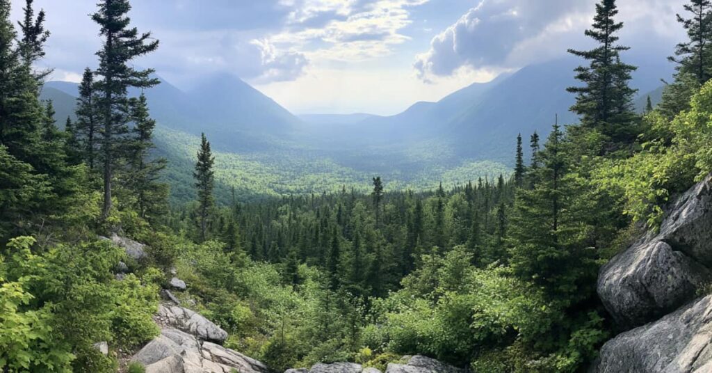 The mountains in New Hampshire for hiking