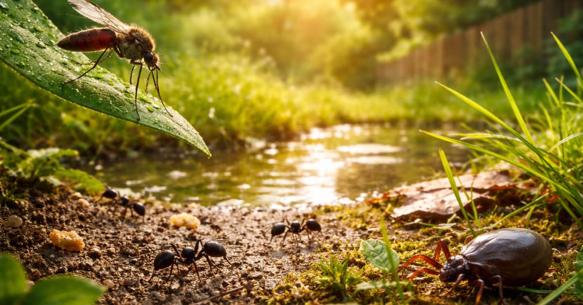 mosquito, ant and tick surges in summer