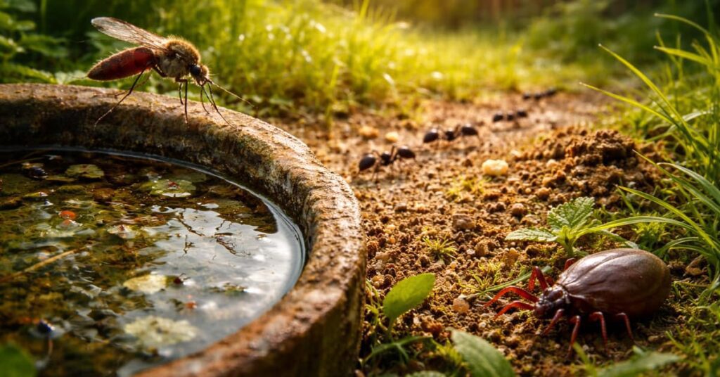 standing water why mosquitos, ants and ticks surge in NH in summer